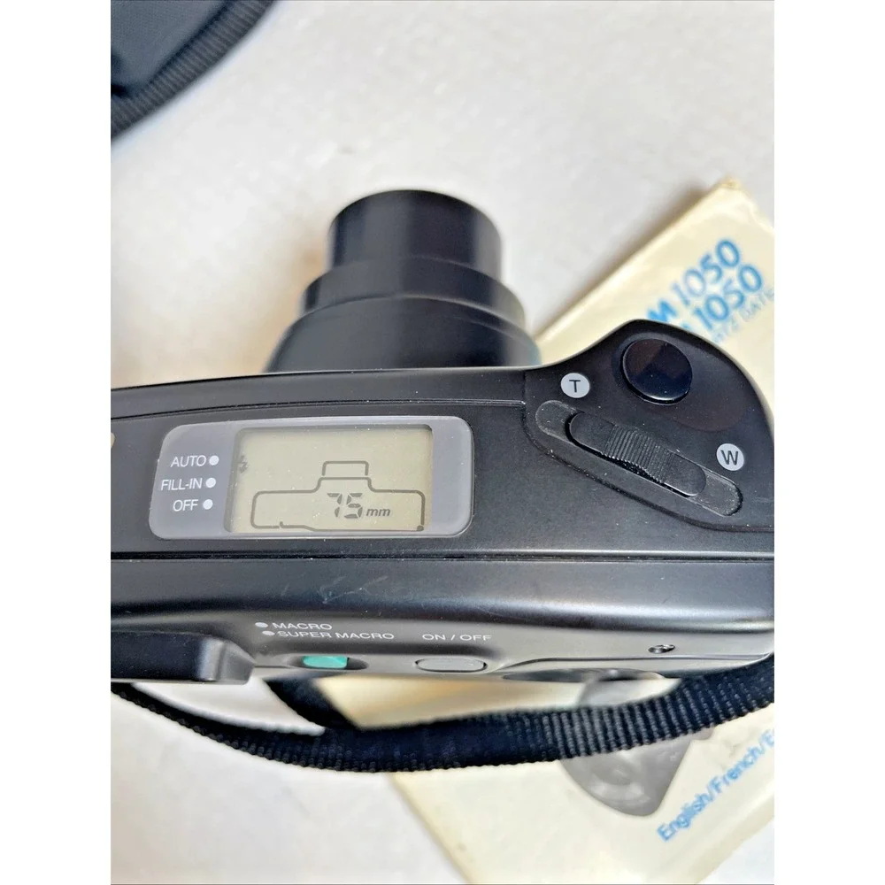 Samsung AF Zoom 1050 35mm Film Camera Point & Shoot Working w/ Case, Film,Manual